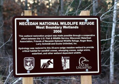 West Boundary Wetlands Sign